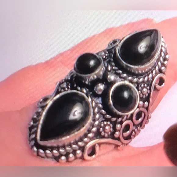 Black Onyx 925 Sterling Silver Ring
